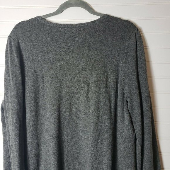 Kenneth Cole Gray Cardigan Sweater Size Large - Picture 7 of 8